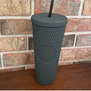 Starbucks Disney World 50th Anniversary Matte Black Diamond Texture 24oz Tumbler